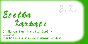 etelka karpati business card